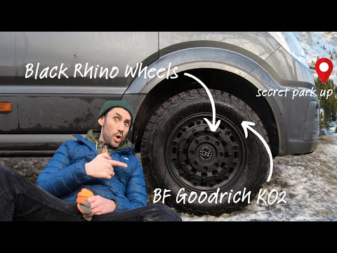 VW Crafter Campervan Build New Wheels | Black Rhino with BF Goodrich KO2 Tyre | MPG? Road Noise?