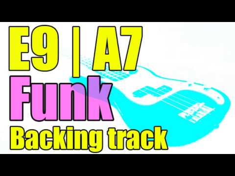 Funk groove guitar backing track (E9 & A7) | Only bass & drums
