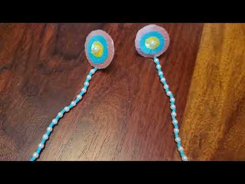 'Preyasi' Sequins and Beads Embroidery Necklace Set with FingerRing Bracelet Hathphool