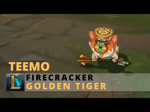 Firecracker Teemo Golden Tiger Event Chroma - League of Legends