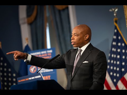 Mayor Eric Adams Holds In-Person Media Availability - YouTube