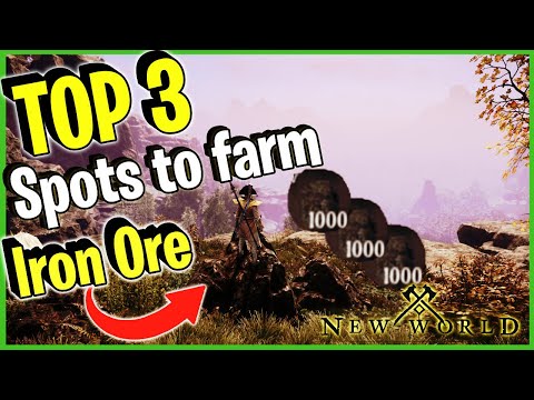 Top 3 places To Farm Iron Ore - New World MMO