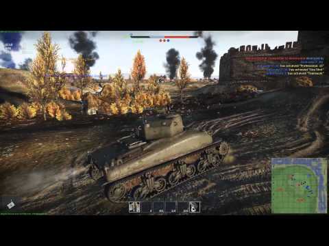 War Thunder Ground Forces M4 Sherman gameplay