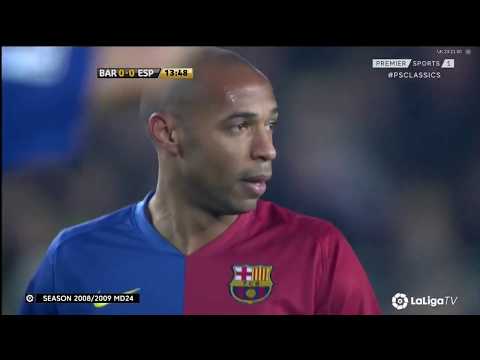 Barcelona vs Espanyol 1-2  Full Match First Half 2009  HD