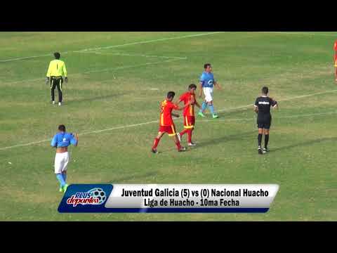 JUVENTUD GALICIA (5) vs (0) NACIONAL HUACHO - FÚTBOL HUACHANO - 10MA FECHA/2018.