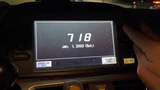 2009 Honda Odyssey clock problem