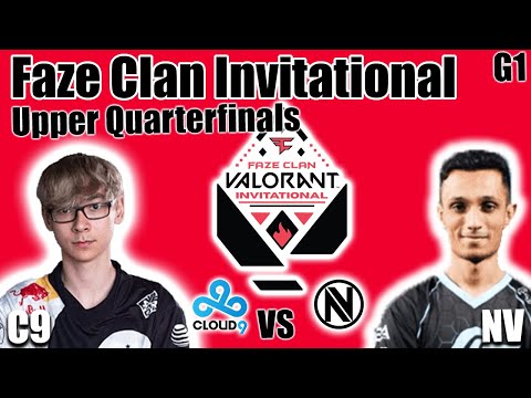 Cloud 9 vs Envy game 1 - Quarterfinals | Faze Clan Valorant Invitational