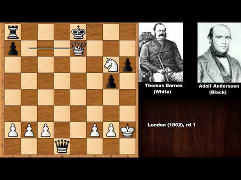 Thomas Barnes vs Adolf Anderssen - London (1862)