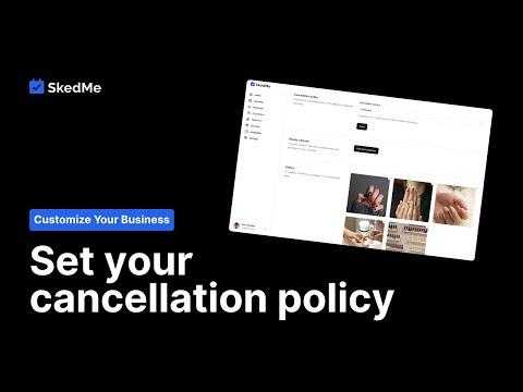 6.3 Set a cancellation policy