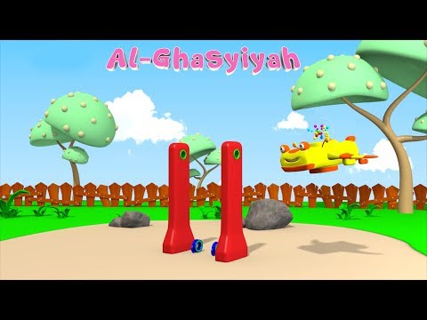 Animation 3D Juz Amma Al Ghasyiyah Recite Quran Children With Battar Trains Hijaiyah | ABATA Channel