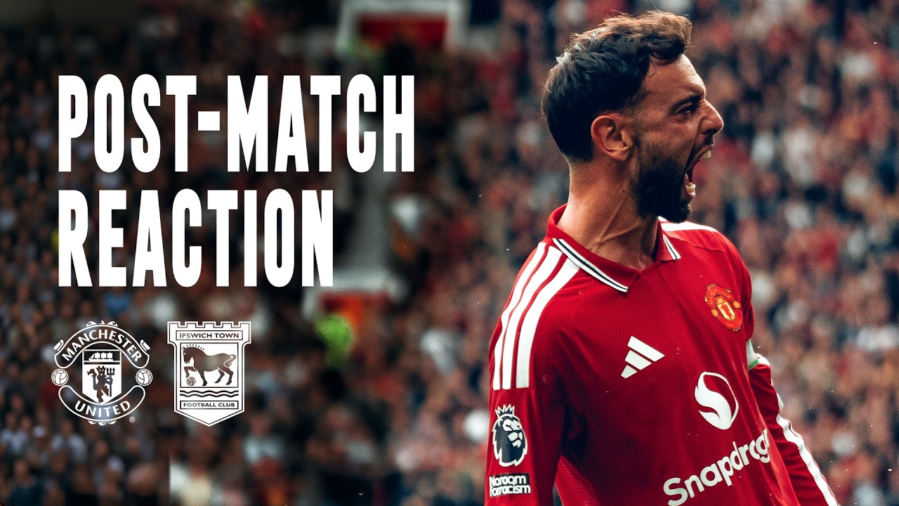 Michael Carrick, Harry Maguire & Bruno Fernandes Post-Ipswich Town