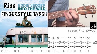 RISE (Eddie Vedder) FINGERSTYLE Ukulele TUTORIAL