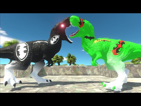 BATMAN vs BATMAN T-REX DEATH RUN - Animal Revolt Battle Simulator