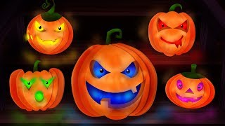 Five Little Pumpkins | Scary Childrens  Nursery Rhymes Video For kids