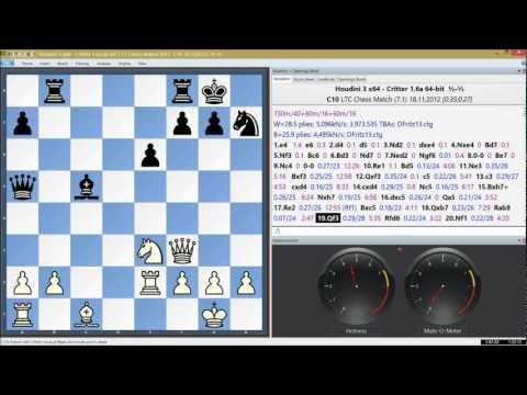 Houdini 3 x64 vs Critter 1.6a x64, LTC Chess Match Game 25 of 96