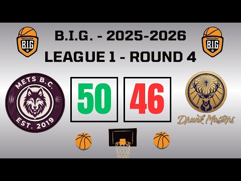 ΜΕΤΣ 50-46 Drunk Masters (Round4-League1-09/11/2025)