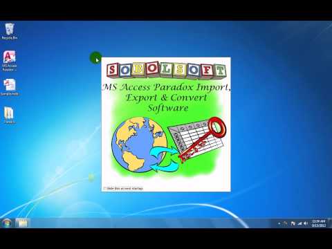 MS Access Paradox Import, Export & Convert Software