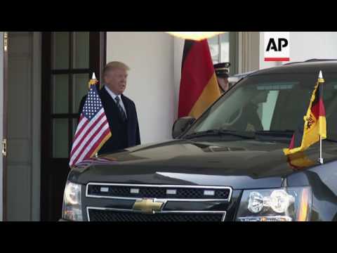 Raw: Trump Welcomes German Chancellor Merkel