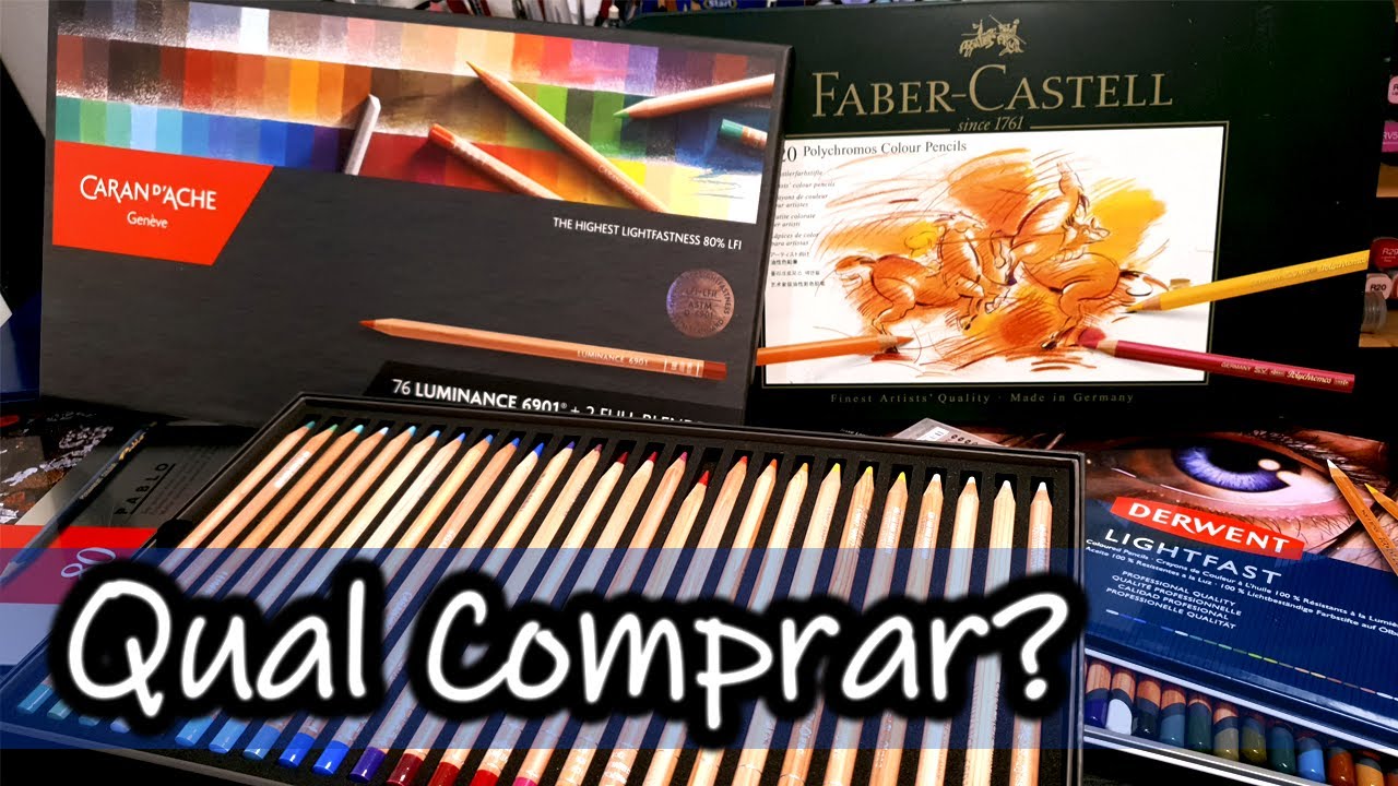 Qual Lápis de Cor PROFISSIONAL comprar [Guia para comprar seus primeiros lápis]