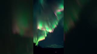 The strongest northern light of my life 😱😱😱