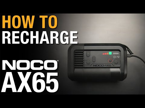 How to Recharge your NOCO AX65