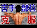 筋肉の成長しにくい苦手部位の克服方法