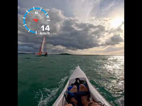 Choppy sea #surfski #kayak #choppy #newzealand