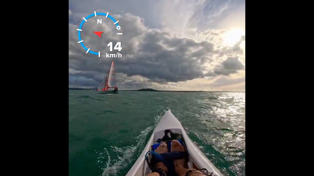 Choppy sea #surfski #kayak #choppy #newzealand