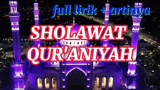 Download lagu SHOLAWAT TANPA MUSIK- QUR'ANIYAH !! full lirik dan artinya mp3