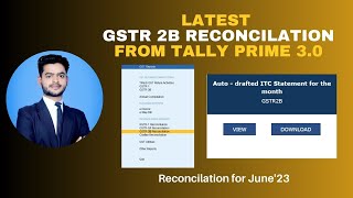 GSTR 2B Reconciliation using Tally Prime 3.0 | How to Reconcile GSTR 2B Using Tally Prime