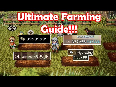 How to Farm EXP/JP/Leaves/Nuts in Octopath Traveler 0