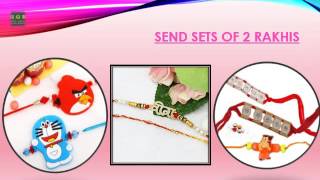 Buy Online Sets of 2 Rakhis