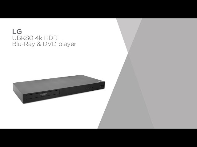 Lecteur de disques Blu-rayMC 4K ultra-HD - UBK80