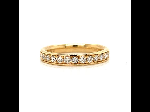 18ct Yellow Gold 0.50ct Diamond Eternity Ring