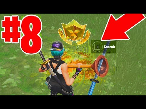 FORTNITE SEASON 10 WEEK 8 SECRET BATTLE STAR  LOCATION  ( SEASON X )