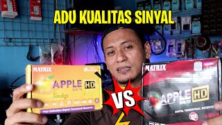 Download lagu PERBANDINGAN SINYAL RECEIVER STB TV DIGITAL MURAH MATRIX APPLE MERAH DAN KUNING mp3