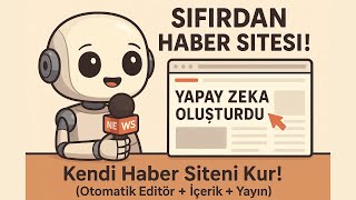 Yapay Zeka ile Kendi Haber Siteni Kur! (Otomatik Editör + İçerik + Yay