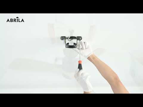 Vídeo de Azabache Ventilador de Techo Silencioso Negro y Roble Fabrilamp / Abrila