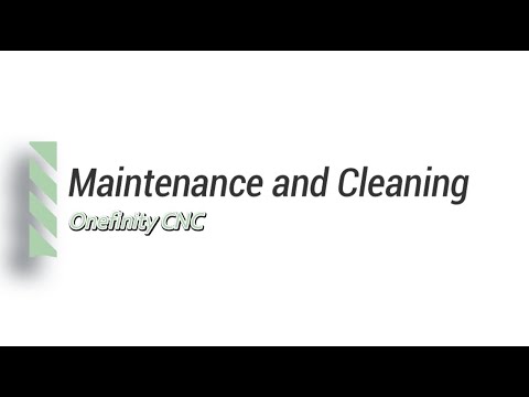 Onefinity CNC Maintenance