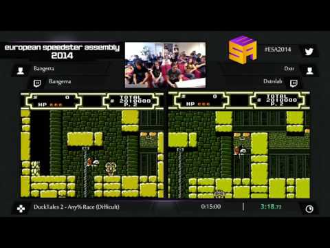 #ESA2014 BLUE DuckTales 2 by Dxtr vs  Bangerra Any% Race Difficult