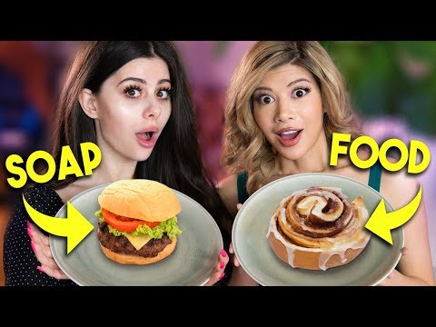 Real Food vs Soap TASTE TEST CHALLENGE w/ Azzyland