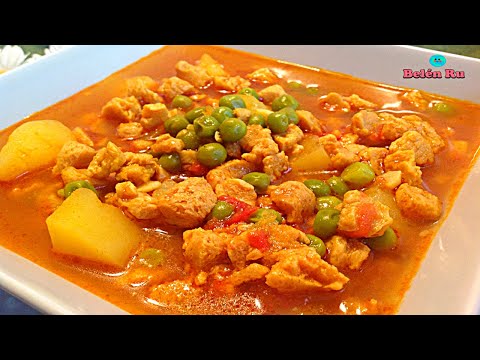 💚 ESTOFADO VEGETARIANO con SOJA TEXTURIZADA - RECETA VEGANA ALTA EN PROTEÍNAS