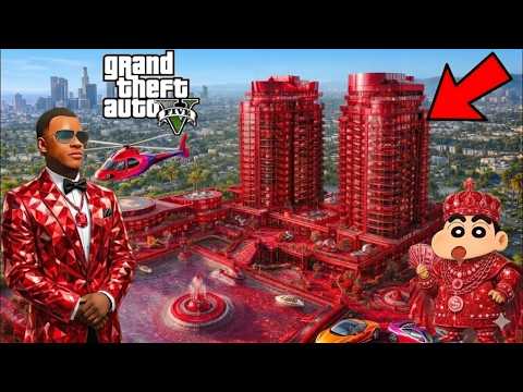 Franklin And Shinchan Touch Anything Become Diamond & Gold in GTA 5 || SHINCHAN GTA 5 VIDEO
