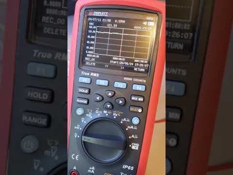 Triplett 9065 - Zooming in on a 120v trendline isn't possible