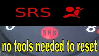 How to reset or turn off honda CRV  SRS  airbag light