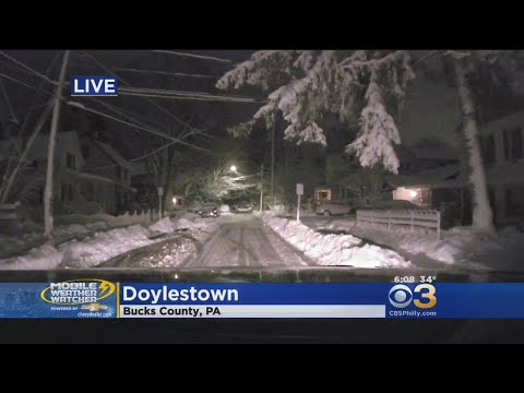 Tracking Snow In Bucks County