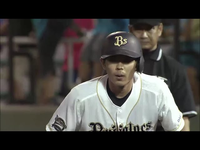 【4回裏】泳ぎながらも運んだ!! バファローズ・若月 1点差に迫るタイムリー!! 2016/6/29 Bs-E