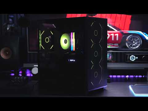 RGB 시연 - 앱코 G50 빅플로우 MESH ARGB BTF [다나와 리포터]