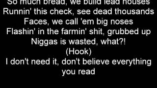 Raekwon feat French Montana, Busta Rhymes - Wall to wall ( lyrics on screen)