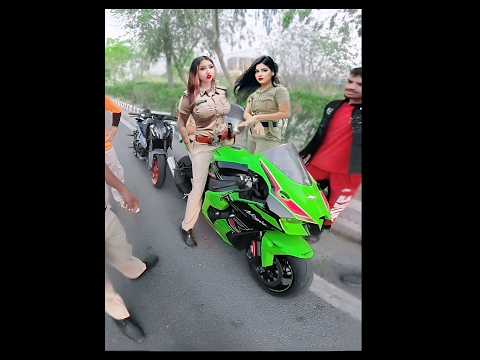 Police Ko Chakma Diya 😅 Police Zx10r Seized Kardi | Lamba Hai Madam | Crazy | Super Bike Zx10r z900